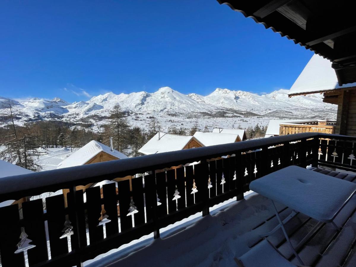 Saint-Étienne-en-Dévoluy Chalet Aneloup Vue D'Exception A La Joue Du Loup מראה חיצוני תמונה